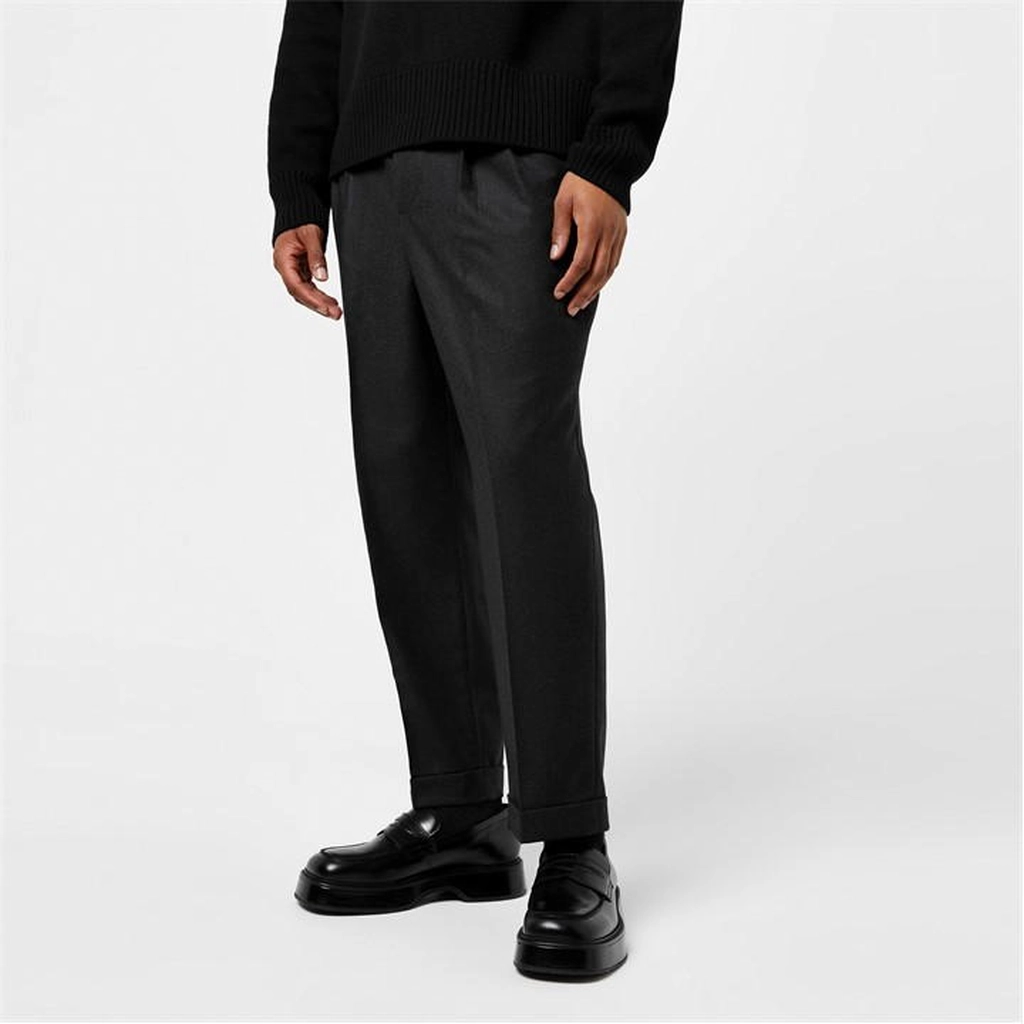 AMI Paris Carrot Fit Trousers - Grey